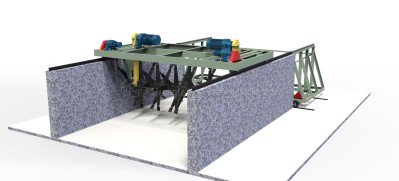 简易槽式翻堆机